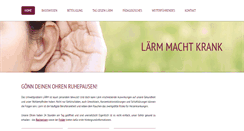Desktop Screenshot of laermmachtkrank.at